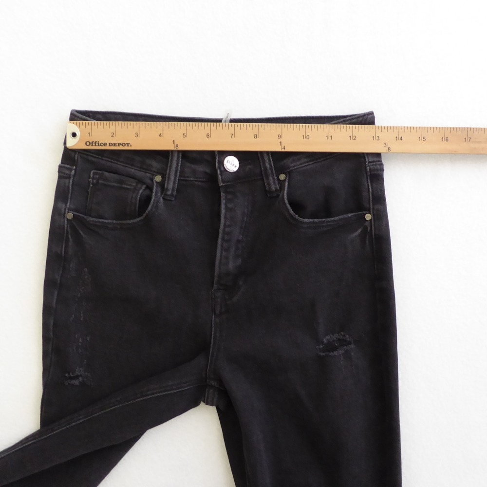 High-Waist Black Flared Women’s Jeans - Picture 5 of 11